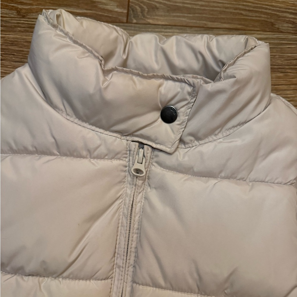 GAP Cream Puffer Vest Girls Large EUC - Picture 4 of 9